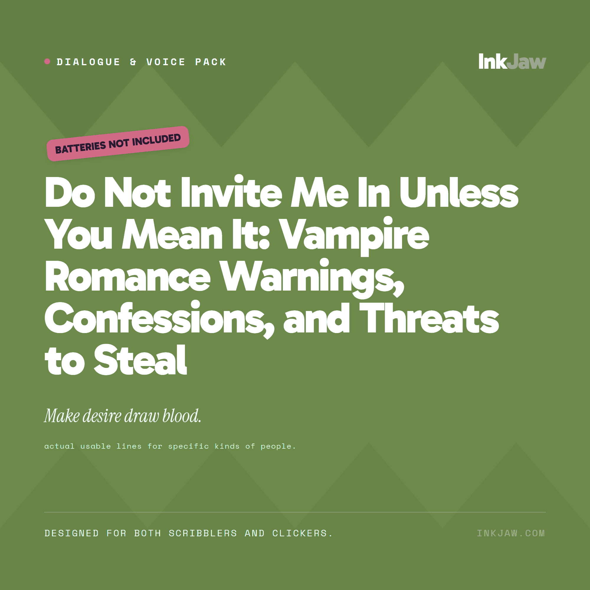 Do Not Invite Me In Unless You Mean It