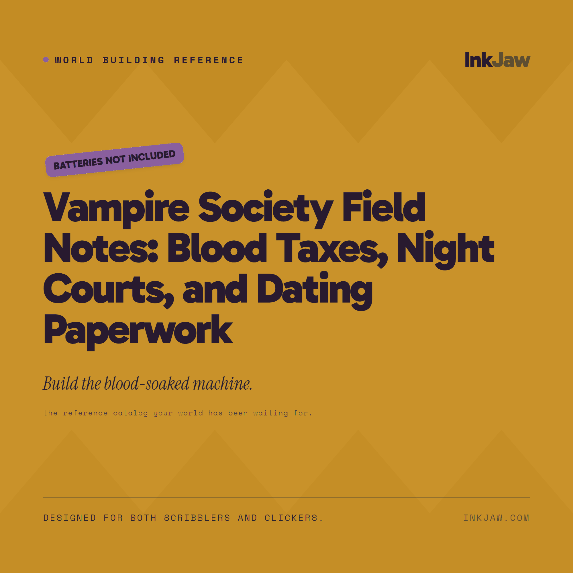 Vampire Society Field Notes