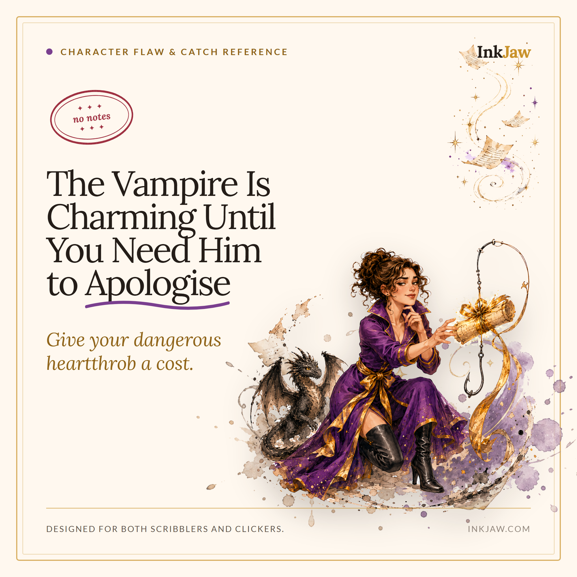The Vampire Is Charming Until You Need Him to Apologise