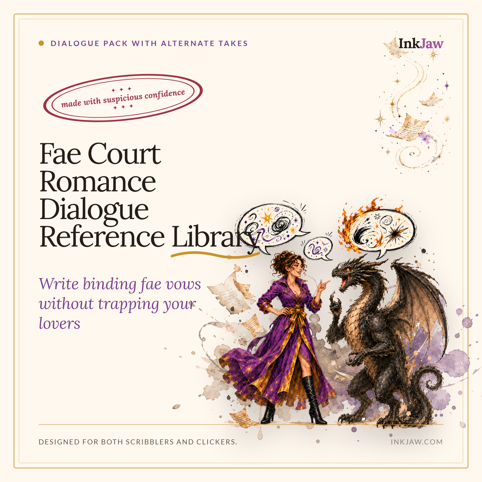 Fae Court Romance Dialogue Reference Library: Oaths, Old Names, and the Long Way Home