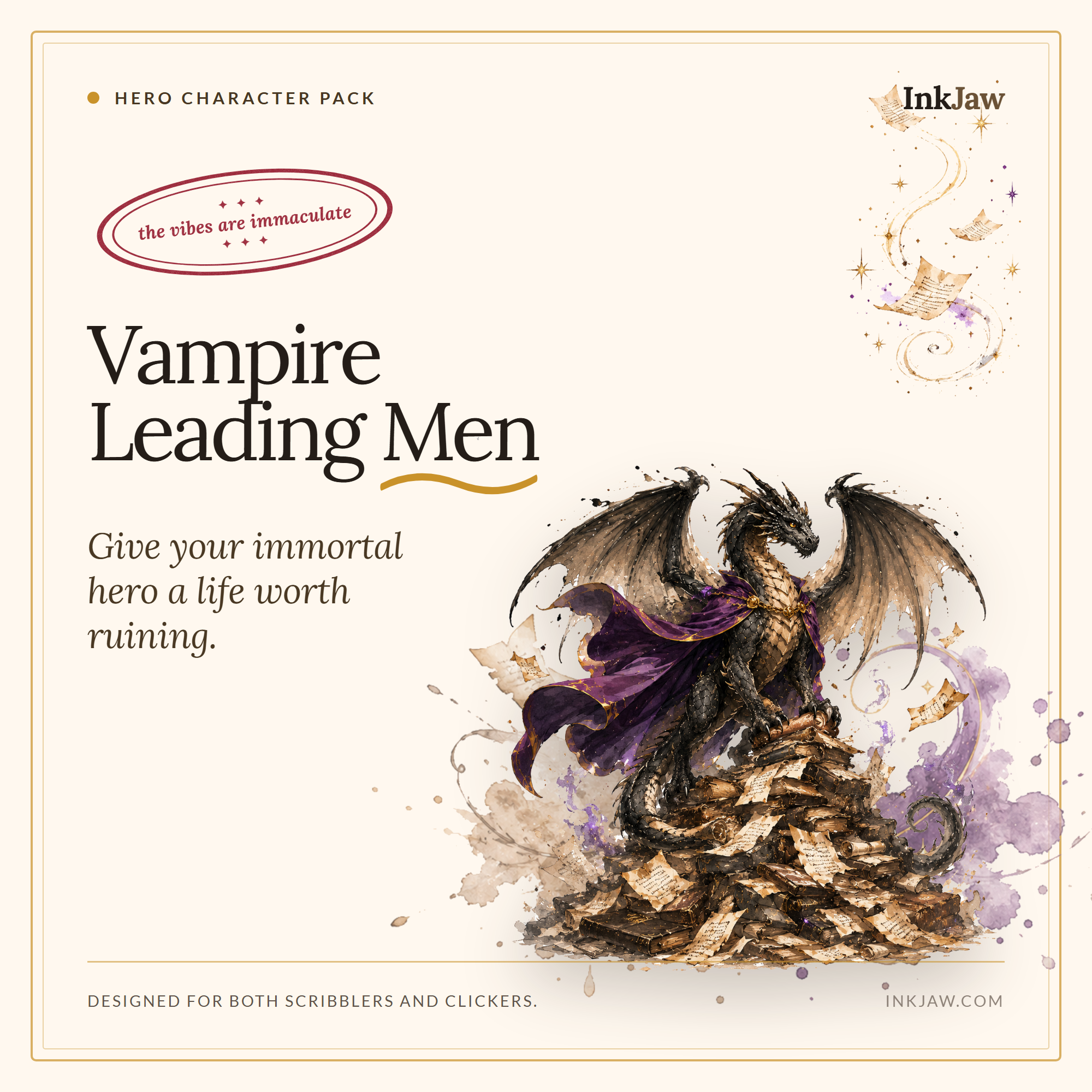 Vampire Leading Men: 25 Immortals with Excellent Manners and One Catastrophic Secret Each