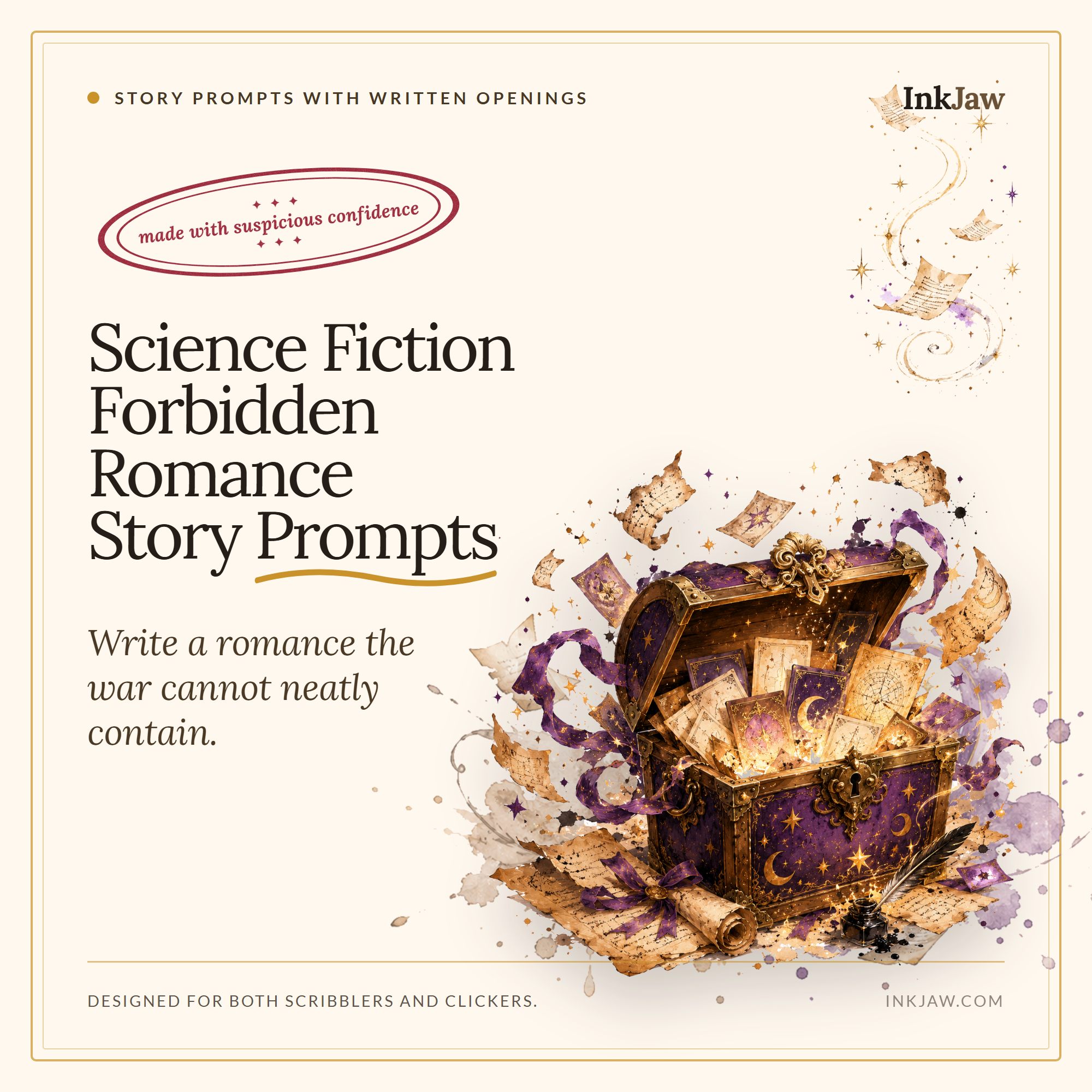 Science Fiction Forbidden Romance Story Prompts: The Peace Talks Are Going Well Until You Arrive Together